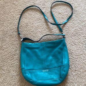 COACH Teal crossbody bag